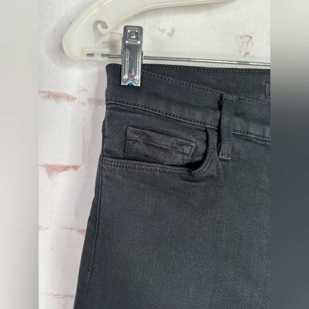 J BRAND Maria High Rise Size 29 Black Straight Denim Jeans 28 Inch Waist - Picture 11 of 16